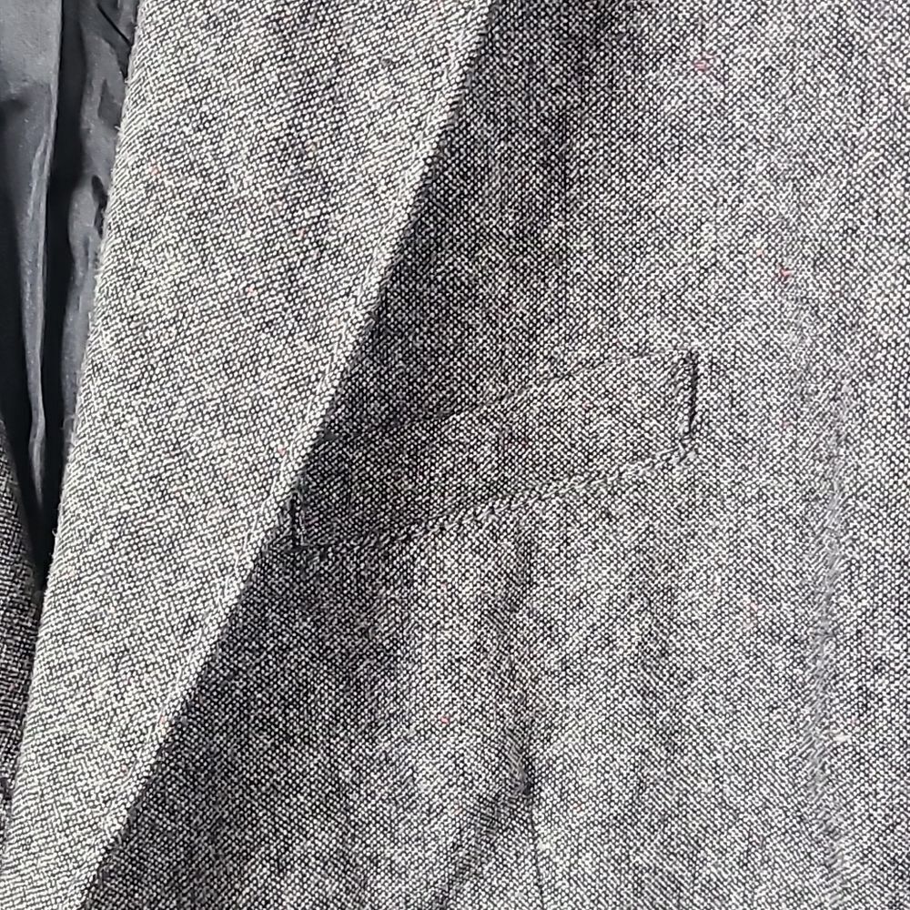 Eddie Bauer Gray Wool Tweed Blazer Classic Fit Tailored Suit Jacket Women's 8 - Picture 7 of 10
